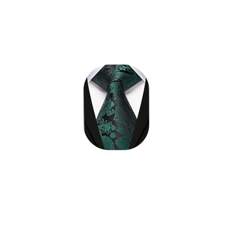 Image of Enlision Ties for Men Solid Color 3.35 inch Formal Business Necktie Classic Satin Mens Wedding Party Ties