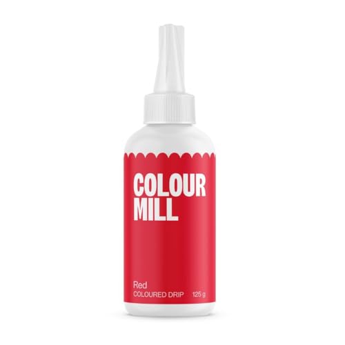 Colour Mill Choco Drip Red: Glassado de chocolate para sobremesas e bolos - 125 g
