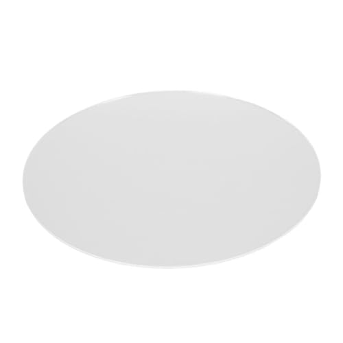 generic Tabla de Cortar Redonda Acrílica de 11,8 Pulgadas con Base Antideslizante, Tabla de Cortar Transparente Apta para Lavavajillas para Frutas, Verduras, Carne y Pan