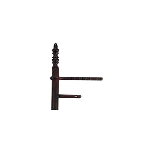 Fiche à tourillons fer rouillé ciré - Entraxe lacets : 352 - Hauteur : 484 mm - Entraxe goujon : 288 - DECAYEUX