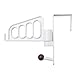 keebgyy Over Door Hook, Over The Door Hooks, Bathroom Door Back, ABS Plastic Rotating Door Rear Hanger Bathroom Hooks Organizer for Towel Clothing Hat, Metal Door Hanger Hook for Hanging Clothes