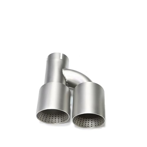 Embout silencieux universel double échappement acier mat pour Golf GTI