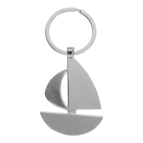 PACKOVE Sailboat Keyring Sailor Keychain Anchor Metal Keychains Nautical Keychain