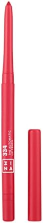 3INA MAKEUP - Vegan - The Automatic Lip Pencil 250 - Ciemnoróżowy czerwony - Trwała kredka do ust - Precyzyjną końcówkę dzięki automatycznemu samoostrzeniu - Cruelty Free