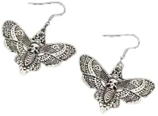 حلق متدلي على شكل فراشة بتصميم قوطي جميل للنساء من ماي سوق-ستور، حلقان متدلية على شكل جمجمة قوطية