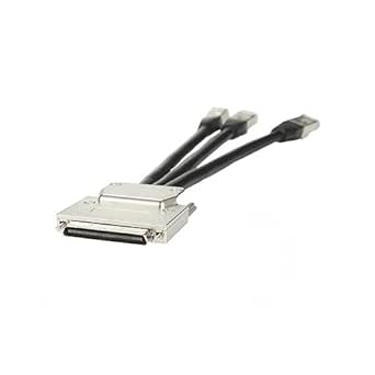 Amazon.com: GXMRHWY VHDCI MDR68 to 3 Interface RJ45 SCSI Cable Male to ...