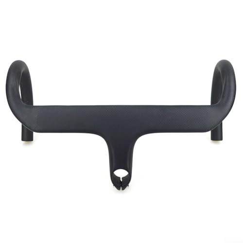 Manillar de carreras de fibra de carbono T800 con enrutamiento de cable interno para mayor velocidad y control en bicicletas (color mate de 400 x 110 mm)