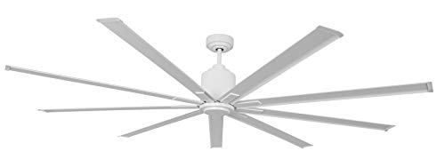 Big Air 96" Industrial Indoor/Outdoor Ceiling Fan, 6 Speed With Remote, 14,000 Cfm (White) #TOP4