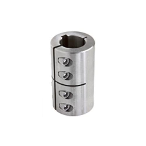 ISCC-193-193SKW - 1 15/16X1 15/16 Split CPLG KW - Clamp Coupling, SS