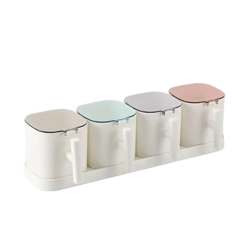 {bNXZbg ybp[ VK[{E  XpCXVF[J[ [W[ KWFbg Lb`ANZT[ I[KiCU[ e(White set of 4 jars)