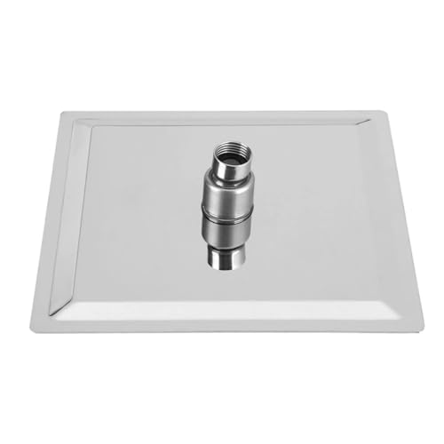 Pommeau de douche effet pluie en acier inoxydable avec diffusion d'eau uniforme et relaxation