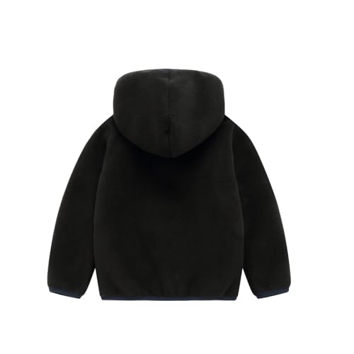 Image of Mud Kingdom Boys Girls Polar Fleece Jacket with Hood Winter Thick Warm Outerwear Funny Cartoon