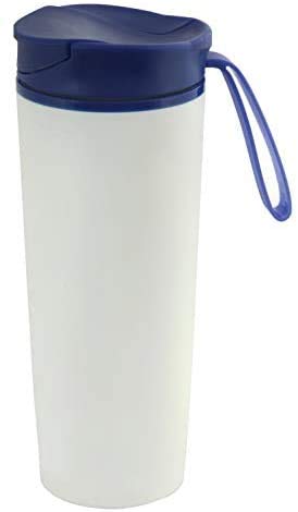 Hans Larsen 470ml spill-free suction mug that will never fall over (Blue)