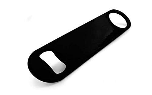 Rudra Exports Flat Bottle Opener 7 Inch Heavy Duty Stainless Steel Bar Blade Speed Opener Beer Bottle Opener Opener for Kitchen Bar or Restaurant Free Spinner Rings β 2 Pcs Set 2