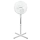 Kamberg - 00008060 Ventilator, 40 cm, mit weißen Füßen, 3 Geschwindigkeitsstufen, Oszillation, höhenverstellbar, geräuschlos, 45 W