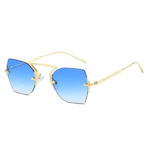 Lunettes UV400 géométriques MUTYNE sans monture pour une protection solaire absolue