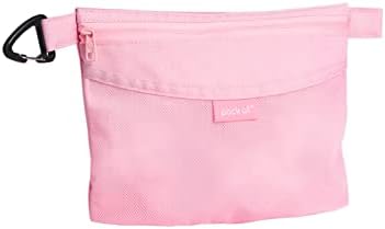 pack all Water-resistant Material Zipper Pouch, Mesh Zipper Bags for Storage, Travel, Office (Black, Medium)
