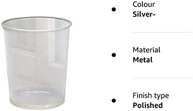 St@llion Metal Circular Bin Wastebasket Mesh Waste Paper Bin Bucket For Bedroom Bathroom Lightweight Sturdy (Silver)