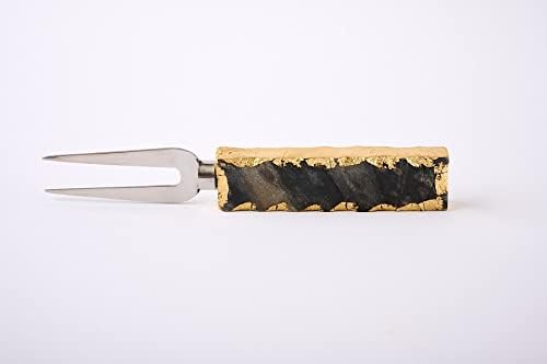 Miniatura 5 de Mud Pie Queso de mármol, juego de 3 piezas, blanco, tablero de 8 x 8 pulgadas  Utensilios de 7 pulgadas (41100042)