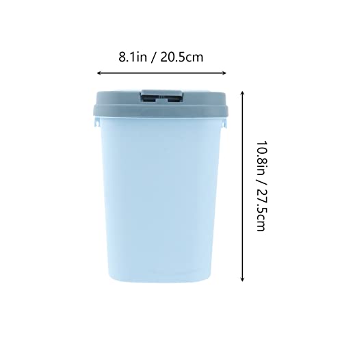 Caneca de basura con tapa y botón, capacidad 13 galones miniatura 2