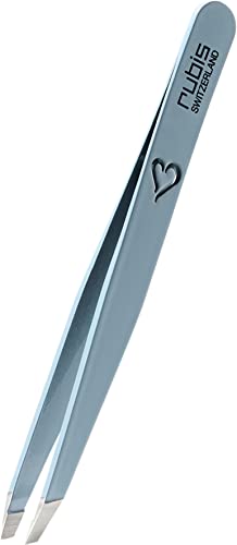 Pinzas oblicuas Rubis con grabado de corazón para eliminar vello corto sin dolor