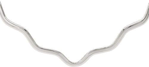 925 Sterling Silver Wavy V Shape Neck Collar Neckwire Chain Cuff Choker Necklace2