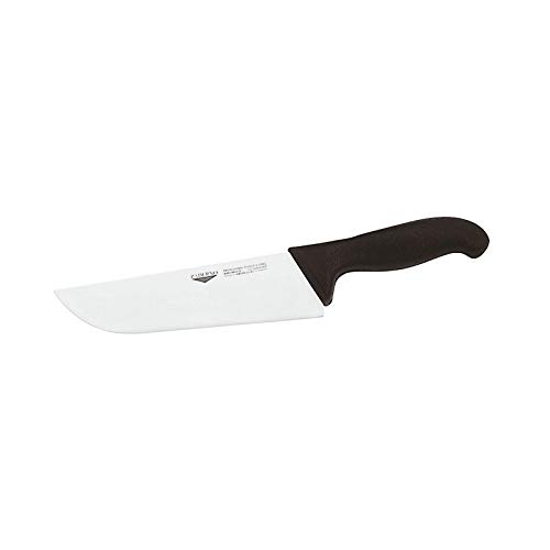 Couteau de cuisine 20 cm Paderno à manche noir pour découpes faciles