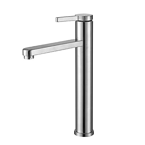 Robinet de lavabo en acier SUS 304 fini nickel pour remplacer une robinetterie qui fuit