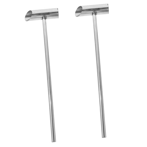 FUNOMOCYA 2pcs Marshmallow Sugar Scoopers Stainless Steel Candy Measuring Spoons for Marshmallow Machine Convenient Multi Function Accessory and Easy to Clean