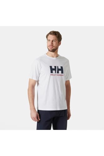 Helly Hansen Hommes T-Shirt avec Logo HH 3.0, Blanc, M