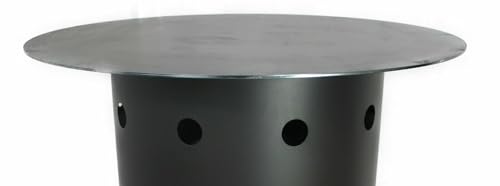 Feuertonne mit Gas Gasbetrieben Feuerschale Feuerplatte Paella Gasbrenner...