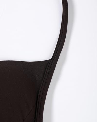 Image of AUROLA Influence Strappy Bra Sports Bras for Women, Backless Padded Impact Strappy Bra Workout Gym Yoga with Removable Cups