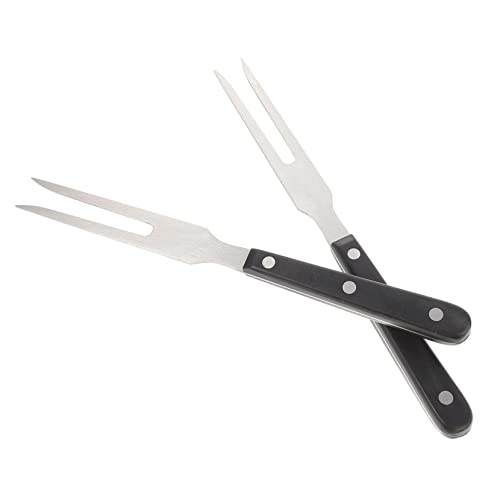 SEWOART 2Pcs Bbq Forks Durable Barbecue Tools for Effortless Grilling and Skewering Meat and Vegetables for Family Gatherings Picnics and Restaurants