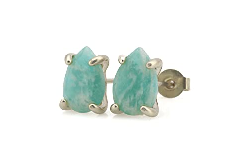 Boucles d'oreilles en amazonite légères pour lobes sensibles : finis les bijoux lourds