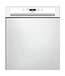 Lave vaisselle encastrable 60 cm Whirlpool WBC3C26 - Lave vaisselle integrable Bandeau blanc - Classe énergétique A++ / Affichage temps restant - Départ différé