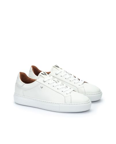 Martinelli Para Hombre. 1738-2950S Zapatillas De Piel Hastings Blanco (44), Plano, Cordones, Casual - 2
