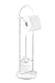 Produktbild WENKO Stand WC-Garnitur Siena Weiß - Toilettenpapierhalter und WC-Bürstenhalter, Stahl, 19 x 63 x 19 cm, Weiß