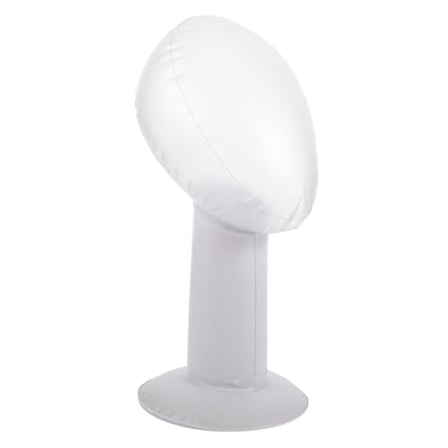 SHERCHPRY Testa Gonfiabile Calvo Formazione Copricapo Teste Di Parrucca Adulto Testa Di Parrucca Manichino Capo Testa Di Manichino Per Parrucche Portapacchi Pvc Light Grey
