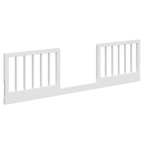 Storkcraft Toddler Safety Guardrail Kit with Dowels (White) for Storkcraft & Graco Crib Conversion – GREENGUARD Gold Certified