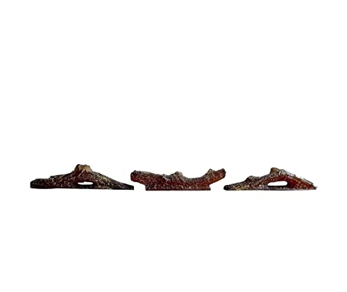 Image of R.W.FLAME 3 Pieces Log for 36 inch Recessed and Wall Mounted Electric Fireplace, Synthetic Resin Log Decoration for Indoor Electric Fireplaces