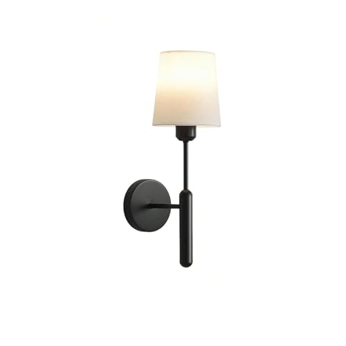 Aplique de pared a pilas inalámbrico negro con bombilla extraíble recargable y mando a distancia