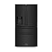 ZLINE 36" 21.6 cu. ft Freestanding French Door Refrigerator with Water and Ice Dispenser in Fingerprint Resistant Black Stainless Steel