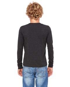 Bella Canvas Jersey Long-Sleeve T-Shirt (3501Y) Dark Grey Heather, S2