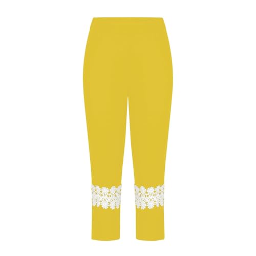 Lace Trim Solid Leggings for Girls Lightweight Elastic Waisted Tights Pants Toddler High Waist Soft Casual Trousers3