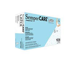 Sempermed SCLT105 Exam Glove, Latex, Powder-Free, Textured XL (Pack of 1000)