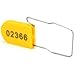 Plastic Padlocks Security Seals Tags Water/Electricity Metal Wire Seal Locking Disposable Anti-Tamper Lock Tag with Numbered(50pcs,Yellow)