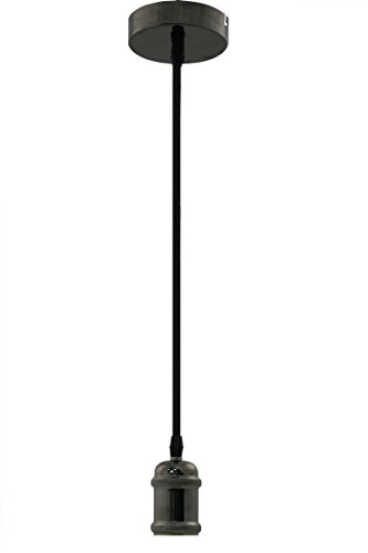 Portalámparas wonderlamp E27 grafito de diseño minimalista