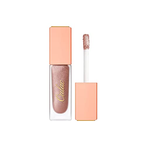 OULAC Skin to Skin Metallic Liquid Shadow, Infused with Vitamin E, Transfer / Smudge Resistant, Use as Topper or Highlighter, Vegan Friendly, 5.4 grams / 0.19 ounces, Strength of LOVE (01)