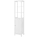 VASAGLE Floor Cabinet, Multifunctional Bathroom Storage Cabinet with 3-Tier Shelf, Free-Standing Linen Tower, Wooden Cupboard, White UBBC63WT