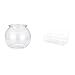 Baoblaze Transparent Small Fish Tank Clear Household Ornament DIY Fish Bowl Vase Table Bedroom Desktop Living Room Home Decors Table Wall Hanging Baskets Float